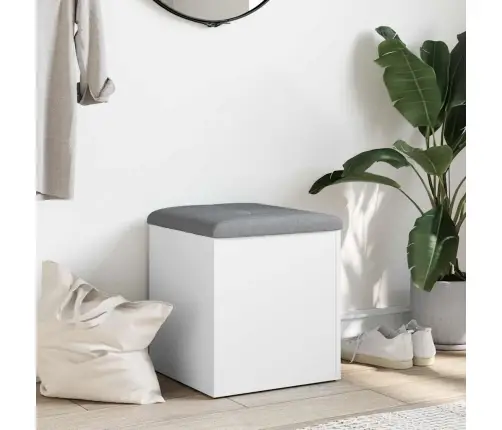 Hoiupink, Valge, 42 X 42 X 45 cm Töödeldud Puit