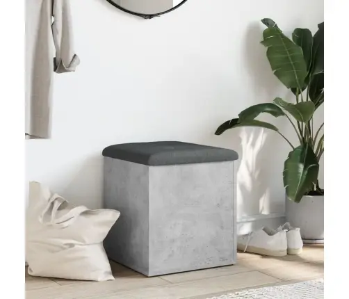 Uzglabāšanas Sols, Betona Pelēks, 42X42X45Cm, Inženierijas Koks Vidaxl