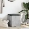 Uzglabāšanas Sols, Betona Pelēks, 42X42X45Cm, Inženierijas Koks Vidaxl