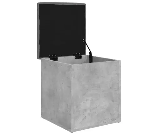 Uzglabāšanas Sols, Betona Pelēks, 42X42X45Cm, Inženierijas Koks Vidaxl