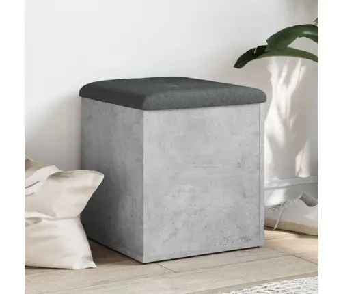 Uzglabāšanas Sols, Betona Pelēks, 42X42X45Cm, Inženierijas Koks Vidaxl