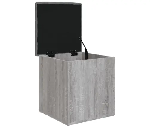 Uzglabāšanas Sols, Pelēks, 42X42X45 Cm, Inženierijas Koks Vidaxl