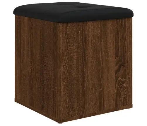 Suoliukas-Daiktadėžė, Rudas, 42X42X45cm Apdirbta Mediena