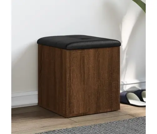 Suoliukas-Daiktadėžė, Rudas, 42X42X45cm Apdirbta Mediena