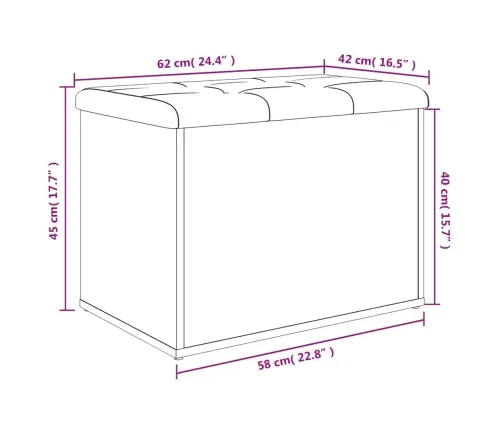 Hoiupink, Betoonhall, 62 X 42 X 45 cm Tehispuit