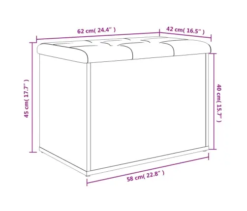Uzglabāšanas Sols, Pelēks, 62X42X45 Cm, Inženierijas Koks Vidaxl