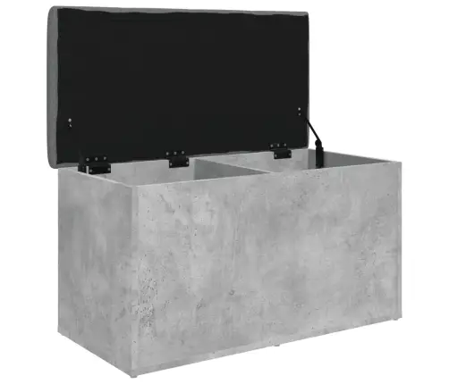 Uzglabāšanas Sols, Betona Pelēks, 82X42X45Cm, Inženierijas Koks Vidaxl