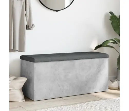 Suoliukas-Daiktadėžė, Betono, 102X42X45cm Apdirbta Mediena
