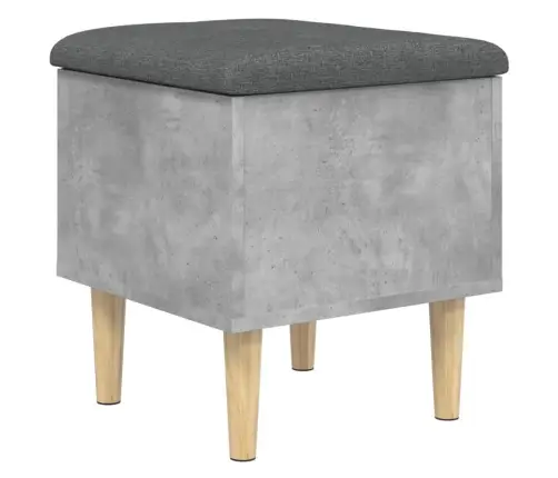 Uzglabāšanas Sols, Betona Pelēks, 42X42X46Cm, Inženierijas Koks Vidaxl