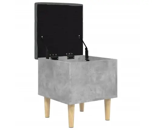 Uzglabāšanas Sols, Betona Pelēks, 42X42X46Cm, Inženierijas Koks Vidaxl