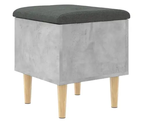 Uzglabāšanas Sols, Betona Pelēks, 42X42X46Cm, Inženierijas Koks Vidaxl