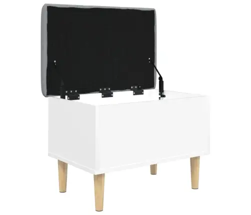 Suoliukas-Daiktadėžė, Baltas, 62X42X46cm Apdirbta Mediena