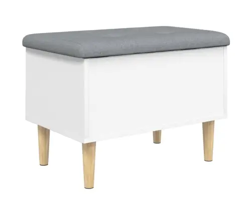 Suoliukas-Daiktadėžė, Baltas, 62X42X46cm Apdirbta Mediena