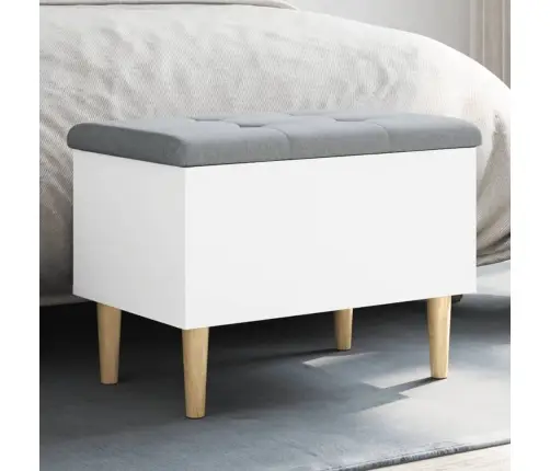 Suoliukas-Daiktadėžė, Baltas, 62X42X46cm Apdirbta Mediena