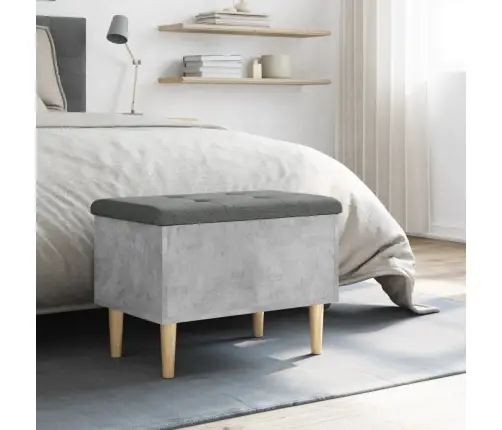 Uzglabāšanas Sols, Betona Pelēks, 62X42X46Cm, Inženierijas Koks Vidaxl