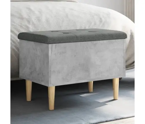 Uzglabāšanas Sols, Betona Pelēks, 62X42X46Cm, Inženierijas Koks Vidaxl