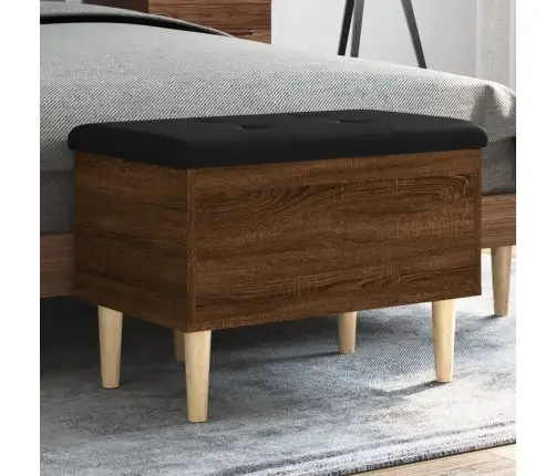 Suoliukas-Daiktadėžė, Rudas, 62X42X46cm Apdirbta Mediena