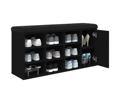 Jalatsipink, Must, 102 X 32 X 50 cm Tehispuit