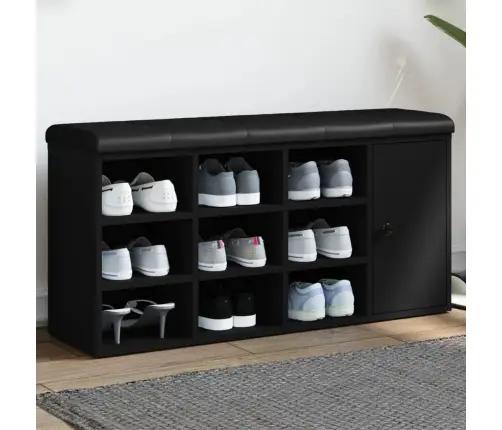 Jalatsipink, Must, 102 X 32 X 50 cm Tehispuit