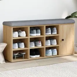 Apavu Skapītis, Ozolkoka Krāsa, 102X32X50 Cm, Inženierijas Koks Vidaxl