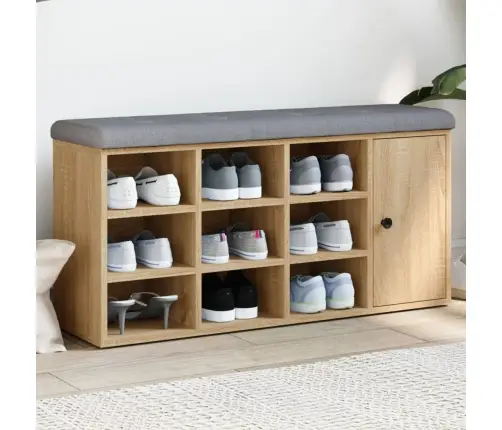 Apavu Skapītis, Ozolkoka Krāsa, 102X32X50 Cm, Inženierijas Koks Vidaxl