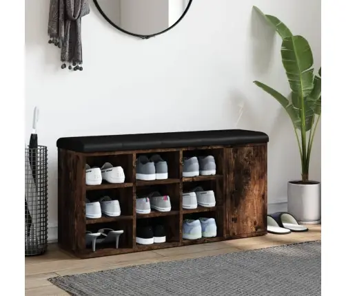 Apavu Skapītis, Koka Krāsa, 102X32X50 Cm, Inženierijas Koks Vidaxl