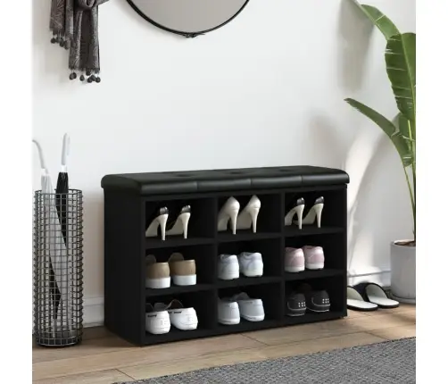 Apavu Skapītis, Melns, 82X32X50 Cm, Inženierijas Koks Vidaxl