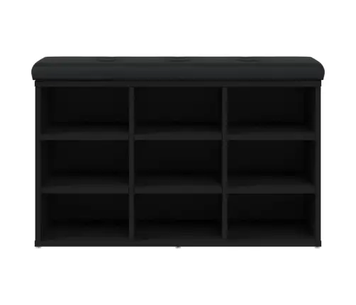 Apavu Skapītis, Melns, 82X32X50 Cm, Inženierijas Koks Vidaxl