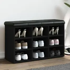 Apavu Skapītis, Melns, 82X32X50 Cm, Inženierijas Koks Vidaxl