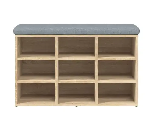 Batų Suolas, Sonoma Ąžuolo Spalvos, 82X32X50cm Inžinerinė Mediena