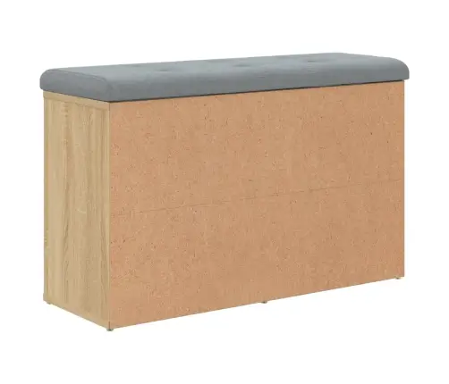 Batų Suolas, Sonoma Ąžuolo Spalvos, 82X32X50cm Inžinerinė Mediena