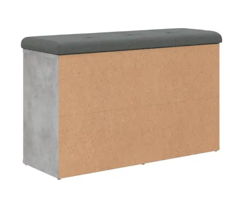 Apavu Skapītis, Betona Pelēks, 82X32X50 Cm, Inženierijas Koks Vidaxl