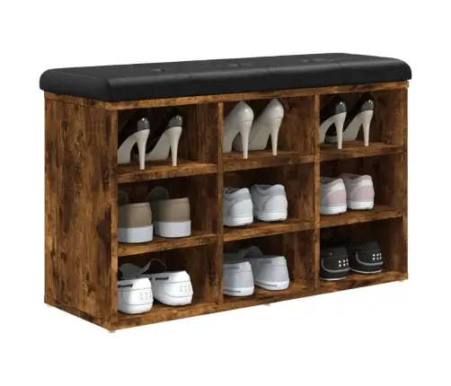 Batų Suoliukas, Dūminio Ąžuolo, 82X32X50cm Apdirbta Mediena