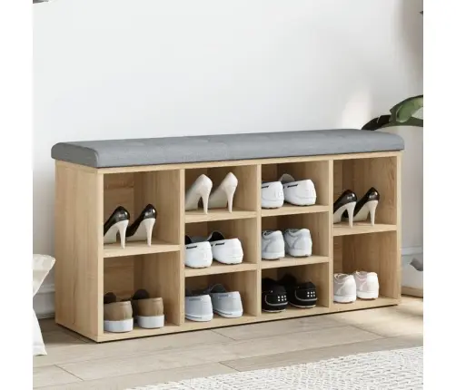 Apavu Skapītis, Ozolkoka Krāsa, 102X32X50 Cm, Inženierijas Koks Vidaxl