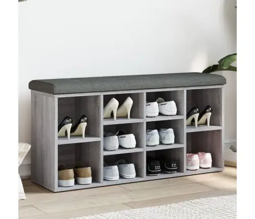 Apavu Skapītis, Pelēks, 102X32X50 Cm, Inženierijas Koks Vidaxl