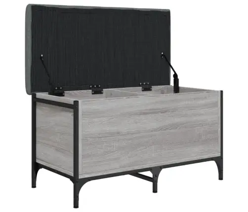 Suoliukas-Daiktadėžė, Pilkas, 82X42X45cm Apdirbta Mediena