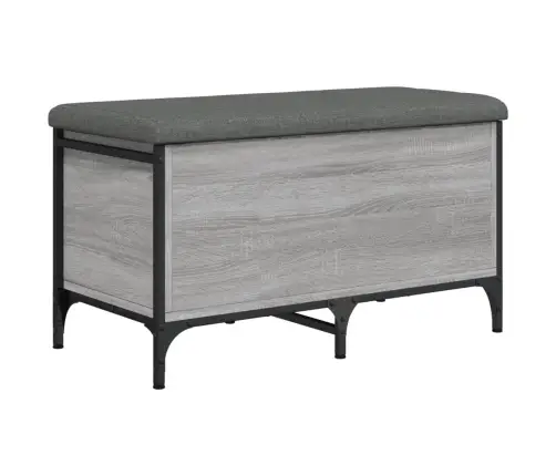 Suoliukas-Daiktadėžė, Pilkas, 82X42X45cm Apdirbta Mediena