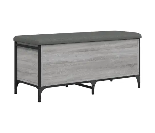 Uzglabāšanas Sols, Pelēks, 102X42X45 Cm, Inženierijas Koks Vidaxl