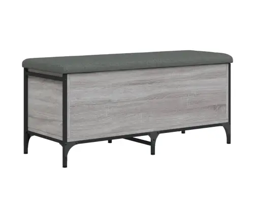 Uzglabāšanas Sols, Pelēks, 102X42X45 Cm, Inženierijas Koks Vidaxl