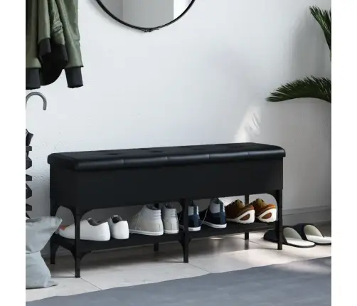 Jalatsipink, Must, 102 X 32 X 45 cm Tehispuit