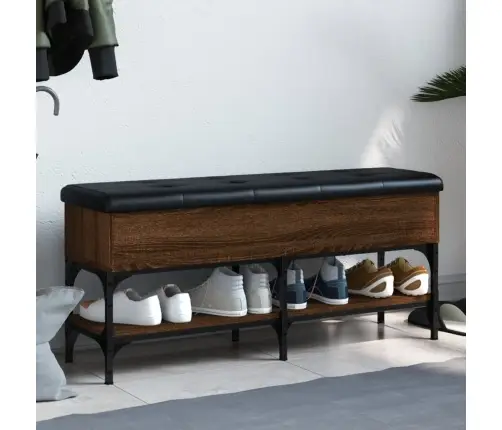 Batų Suoliukas, Rudas Ąžuolo, 102X32X45cm Apdirbta Mediena