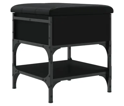 Apavu Skapītis, Melns, 42X42X45 Cm, Inženierijas Koks Vidaxl