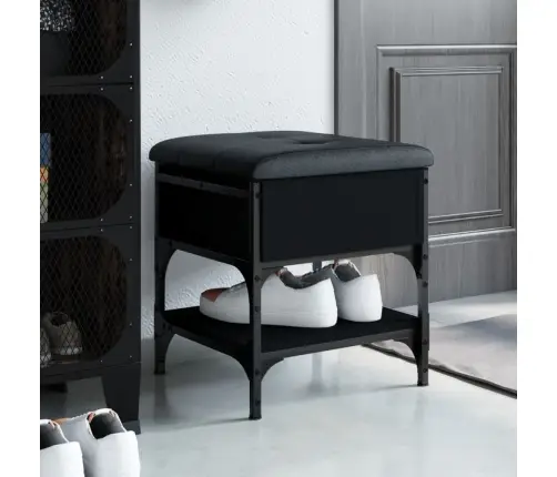 Apavu Skapītis, Melns, 42X42X45 Cm, Inženierijas Koks Vidaxl