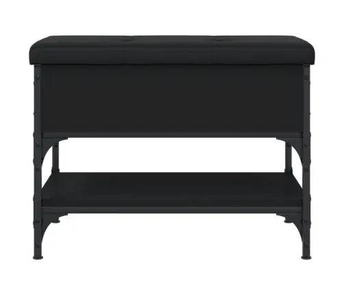 Batų Suoliukas, Juodos Spalvos, 62X42X45cm Apdirbta Mediena