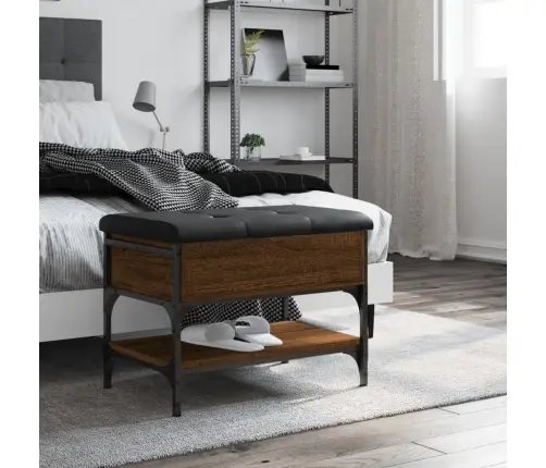 Batų Suoliukas, Rudas Ąžuolo, 62X42X45cm Apdirbta Mediena