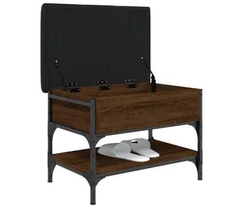 Batų Suoliukas, Rudas Ąžuolo, 62X42X45cm Apdirbta Mediena