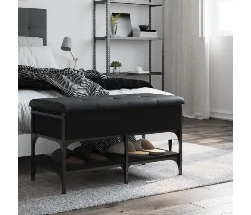 Apavu Skapītis, Melns, 82X42X45 Cm, Inženierijas Koks Vidaxl