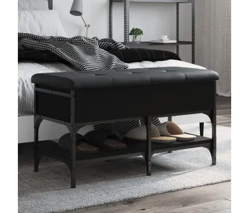 Apavu Skapītis, Melns, 82X42X45 Cm, Inženierijas Koks Vidaxl