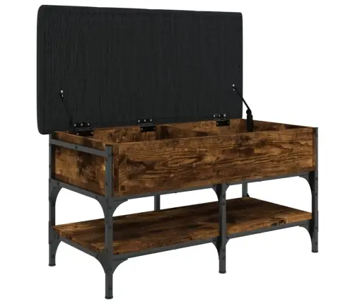 Batų Suoliukas, Dūminio Ąžuolo, 82X42X45cm Apdirbta Mediena