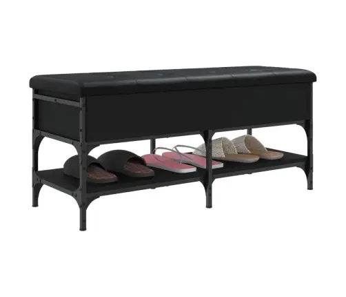 Apavu Skapītis, Melns, 102X42X45 Cm, Inženierijas Koks Vidaxl